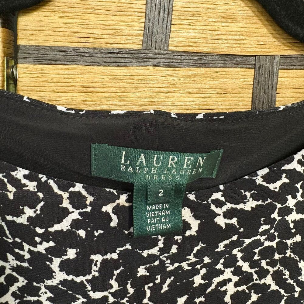 Lauren Ralph Lauren Black‎ And White Dress Size 2 - Picture 6 of 8